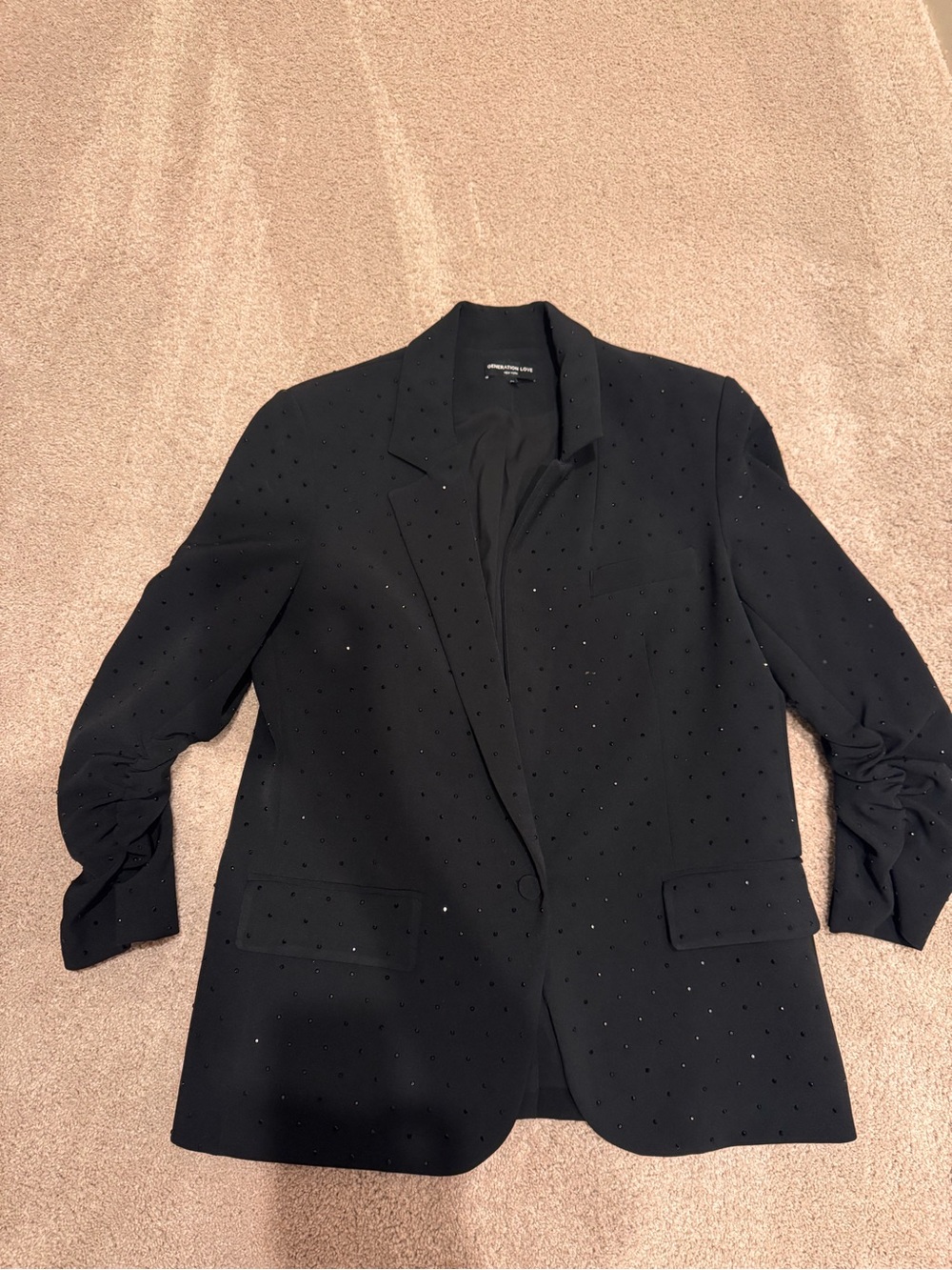 Generation Love Black Embellished Blazer Jacket
